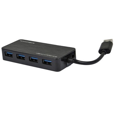 Monoprice USB 3.0 4 Port Hub With AC Adapter | Backwards Compatible With USB 2.0/1.1 Devices