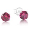 Pompeii3 1Ct TW Ruby Studs in 14k White or Yellow Gold - 2 of 3