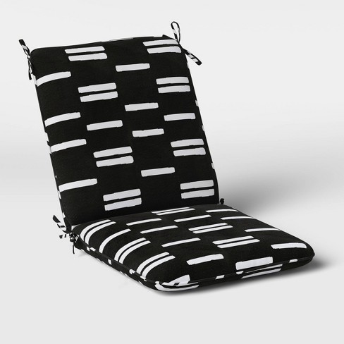 Stripe Outdoor Chair Cushion Duraseason Fabric Black White Project 62 Target