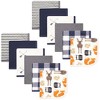 Hudson Baby Infant Boy 24Pc Quilted Cotton Washcloths, Boy Forest, One Size - 2 of 2