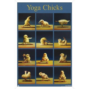 Trends International Lucia Heffernan Art - Yoga Chicks Framed Wall Poster Prints - 1 of 4