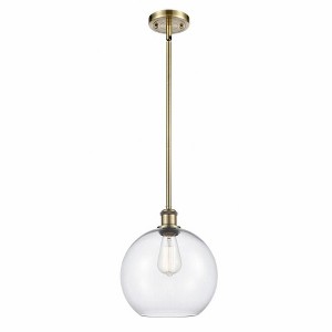 Athens - 1 Light Stem Hung Mini Pendant In Industrial Style-13 Inches Tall and 10 Inches Wide - 1 of 1