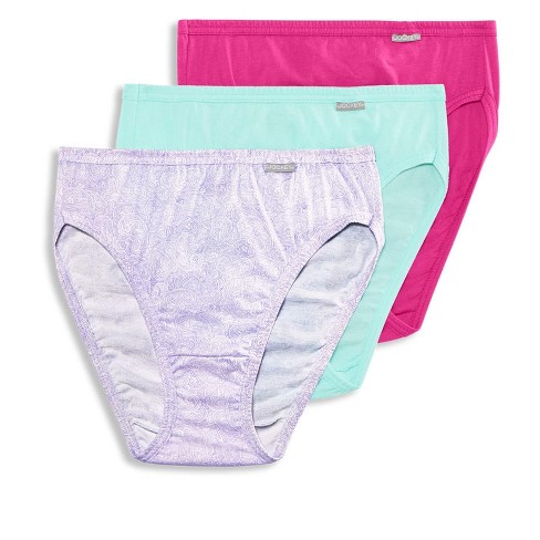 Jockey Womens Plus Size Elance French Cut 3 Pack Underwear Cuts 100% Cotton  8 Perfect Paisley/turquoise/deep Pink : Target