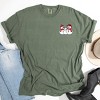Snowman Family - Women's Garment Dyed Graphic T-Shirt - 2 of 4