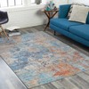 Hauteloom Stalling Rust&Blue Contemporary Rug - 2 of 4
