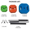 Adjustable Barbell Sets 40LB/20KG, PU Home Weight Set, Home Gym Equipment w/Shoulder Pad, Multi-Weight Plates & Collars for Strength Training - 3 of 4