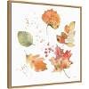 22"x22" Falling Leaves I by Katrina Pete Framed Wall Canvas - Amanti Art: Autumn Harvest Decor, Seasonal Canvas - 2 of 4
