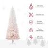 Whisen Prelit Holiday Christmas 4-Piece Set, Garland Wreath and Set of 2 Entrance Trees, Red Berries, Pine Cones - 3 of 4
