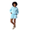Hello Kitty Women's Aqua Blue Hoodie & Shorts Set - 2 of 4