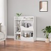 Whizmax 3-Tier Kids Bookshelf - Double-Sided Toy Organizer with 5 Compartments, for Toys & Books in Bedroom, Living Room, Kindergarten - 3 of 4