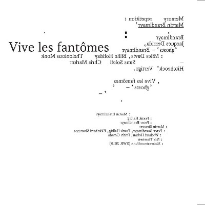 Brandlmayr martin - Vive les fantomes (CD)