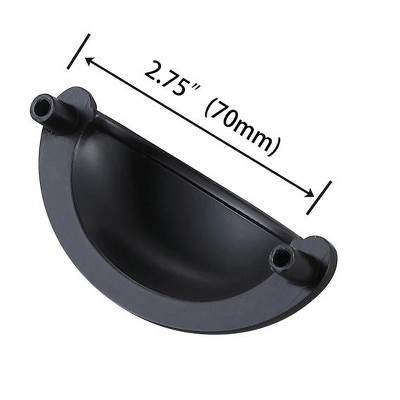 Oil-Rubbed Bronze Modern Cup Pulls with Mounting Hardware, Set of 10