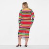 Pride Adult Rainbow Gradient Midi Mesh Dress - 2 of 3