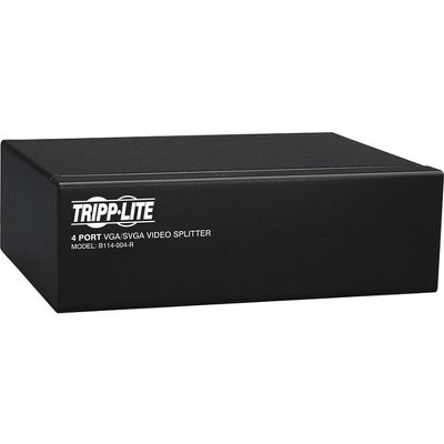 Tripp Lite 4-Port VGA / SVGA Video Splitter Signal Booster High Resolution Video - 4 x D-Sub (HD-15) Monitor, 1 x D-Sub (HD-15) Computer