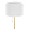 LumiSource Tier 64" Contemporary Metal Floor Lamp Gold Metal with Off-White Linen Shade - 3 of 4