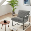 Sling Accent Chairs, Modern Accent Chair with Metal Frame, Cozy Reading Chair, Comfy Armchair with Shredded Foam Cushioning for Bedrooms - 3 of 4
