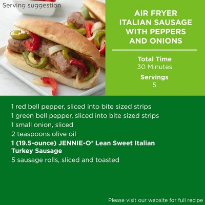 Jennie-O All-Natural Lean Sweet Italian Turkey Sausage - 19.5oz