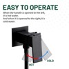 Cobbe Wall Mounted Adjustable Temperature Handheld Bidet Sprayer for Toilet Bathroom Toilet Bidet Attachment Set for Hygienic Cleaning Matte Black - 4 of 4