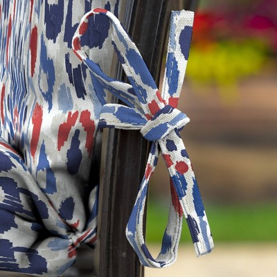 Clark Blue High Back Outdoor Dining Chair Cushion