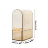 Unique Bargains Dust-proof Makeup Organizer for Vanity Holder Brown 1 Pc - 3 of 4