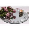 Jiallo  Diamond Rim Mirror Charger Plate, 13" dia. - 3 of 4