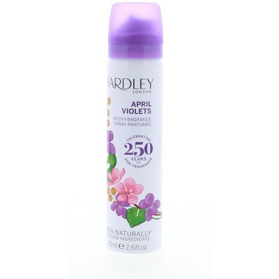 Yardley April Violets Body Spray, 2.6 oz