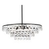 Elegant Lighting Ella 28 inch pendant in black - 3 of 4