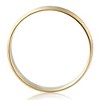 Pompeii3 Mens Gold 8mm Two Tone Comfort Fit Wedding Band Ring 14k White and Yellow Gold - 2 of 3