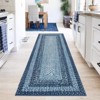 Living Room Rug, Washable Braided Rug, Non Slip Accent Carpet Braided Print, Indoor Rustic Area Rug Border Carpet for Bedroom Home Decor - 2 of 4