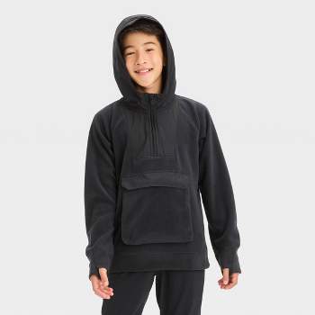 Girls\' Striped Hooded Pullover Xl Jack™ Black : Cat & Target - Sweatshirt