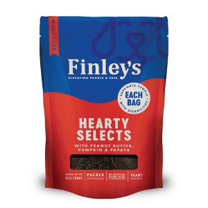 Finley's Hearty Selects Peanut Butter, Pumpkin and Papaya Flavor Training Dog Treats - 16oz - 1 of 4