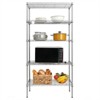 5-Shelf Storage Rack Silver Gray - 3 of 4