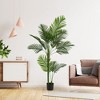 SKRAN Simulated Green Plant Artificial Tree,Plastic Artificial Plant Tree,UV-Resistant, Flexible Stems, Realistic Textures,for Office,Patio. - 2 of 4