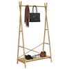 vidaXL Clothes Rack with Shelf 40.2"x19.7"x74.8" Bamboo - 4 of 4
