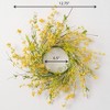 Sullivans Artificial Yellow Wispy Wreath - 3 of 3
