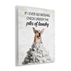 Stupell Industries Piles Of Laundry Dog Wall Plaque Art - 3 of 4