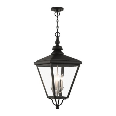 Livex Lighting Adams 4 - Light Pendant in  Black/Brushed Nickel