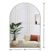 GlasFlength Decorative Wall Mirrors Aluminum Frame Wall Mounted Decorative Mirror, Modern Arched Vanity Mirror, Black, 36"*24"*1.2" - 3 of 4
