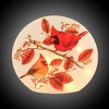 Stony Creek 7.0 Inch Cardinal With Aspen Small Glass Lit Light Fall Birds Novelty Sculpture Lights - 3 of 3