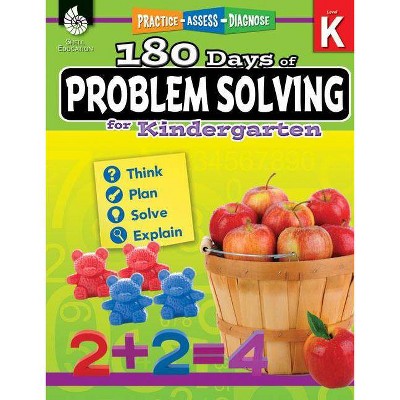180 Days of Problem Solving for Kindergarten - (180 Days of Practice) by  Jessica Hathaway (Paperback)