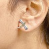 Haus of Brilliance Silver Yellow Diamond Accent Dragonfly Stud Earrings - 4 of 4
