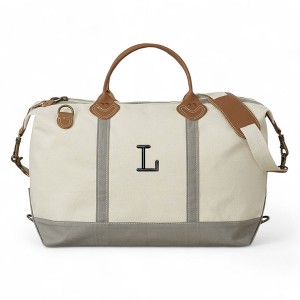 Personalization Mall Luxurious Weekender Embroidered Canvas Duffel - 1 of 1