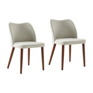 Elisa Mid-century Modern Upholstered Dining Chair Set of 2 | ARTFUL LIVING DESIGN - 1 of 4