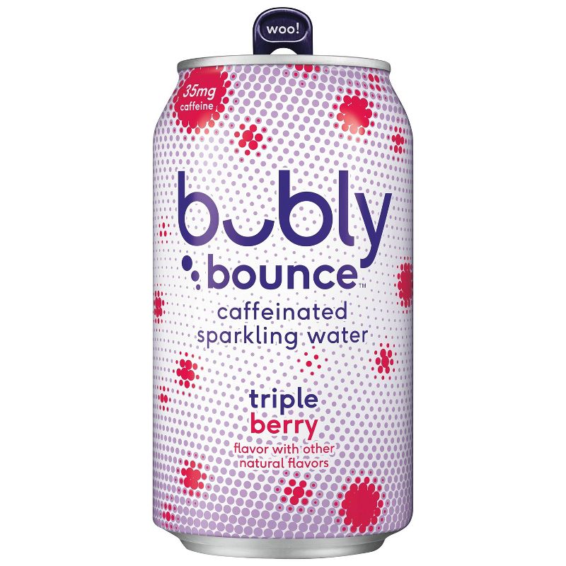 bubly bounce Triple Berry Sparkling Water - 8pk/12 fl oz Cans, 5 of 10