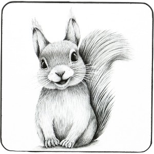 Pavilion Gift Company - Squirrel - 4.25" Coaster - Coasters - 1 of 4