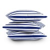 16"x16" Holli Zollinger Nautical Striped Square Throw Pillow Blue - Deny Designs: Coastal Style, Indoor Polyester Fill, Zippered - 3 of 3