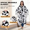 Catalonia Faux Shering Wearable Cape for Adult Women Men,Wrap Blanket Cape with Pocket, Warm, Soft, Cozy, Snuggly, Comfort Gift, No Sleeves - 3 of 4