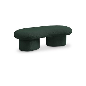 Meridian Furniture,Luka Boucle Fabric Bench - 1 of 4