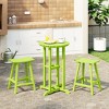 WestinTrends Malibu All Weather HDPE Outdoor Patio Counter Height Bistro Set (3-Piece) - 2 of 4