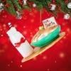 Cody Foster 4.0 Inch Cookies For Santa Christmas Tree Ornament , Glass Milk Chocolate Chip (1PC) - 2 of 4